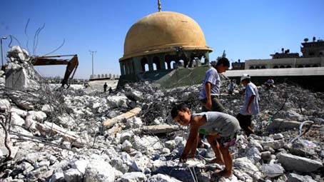 masjid yang dirobohkan militer Israel