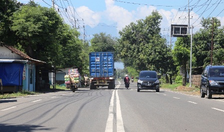 GN/Bambang Sujarwanto Kondisi jalan di salah satu wilayah di Mojokerto yang kondisinya sangat mulus. 