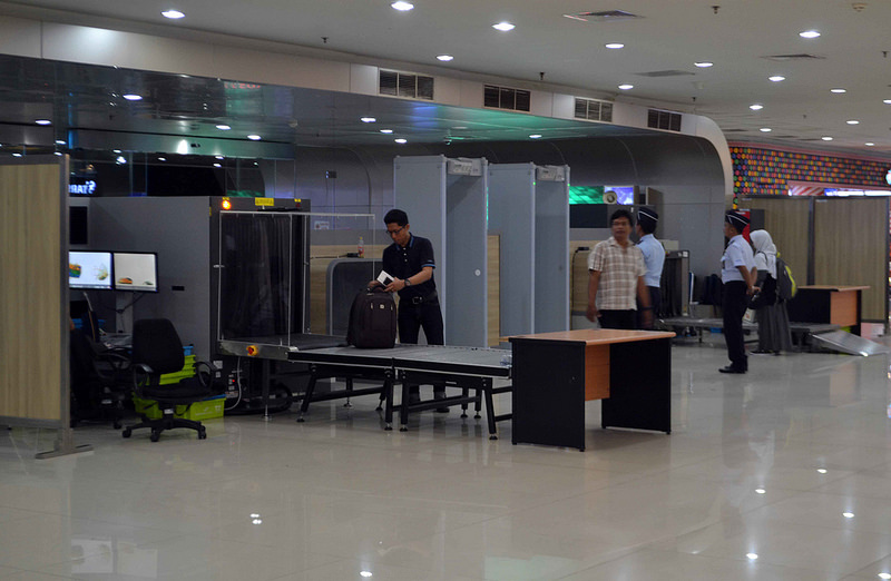 GN/Istimewa salah satu securitu check post bandara Juanda.